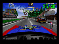 une photo d'Ã©cran de Daytona USA sur Sega Saturn